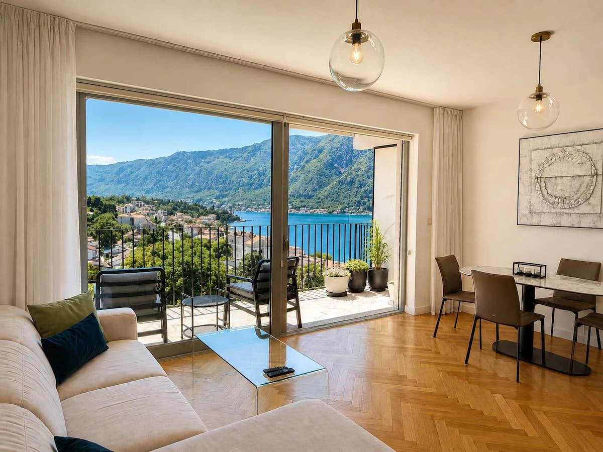 Appartement de Jovan à Dobrota avec vue sur la mer, photo de l’annonce Airbnb